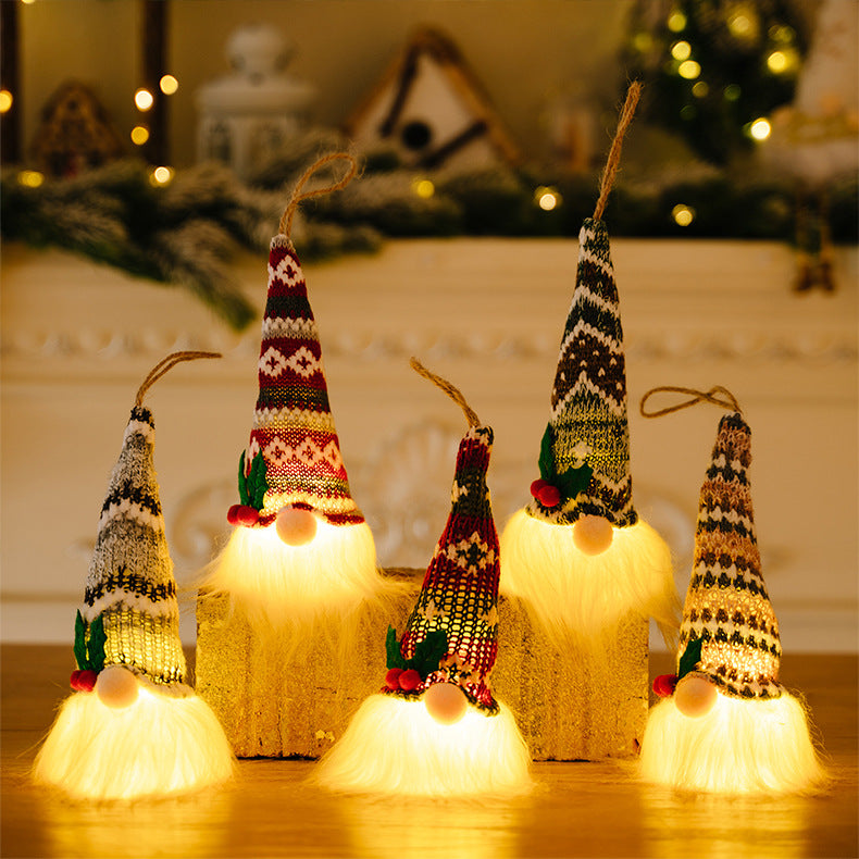 Assorted Light-Up Hanging Gnome Ornaments