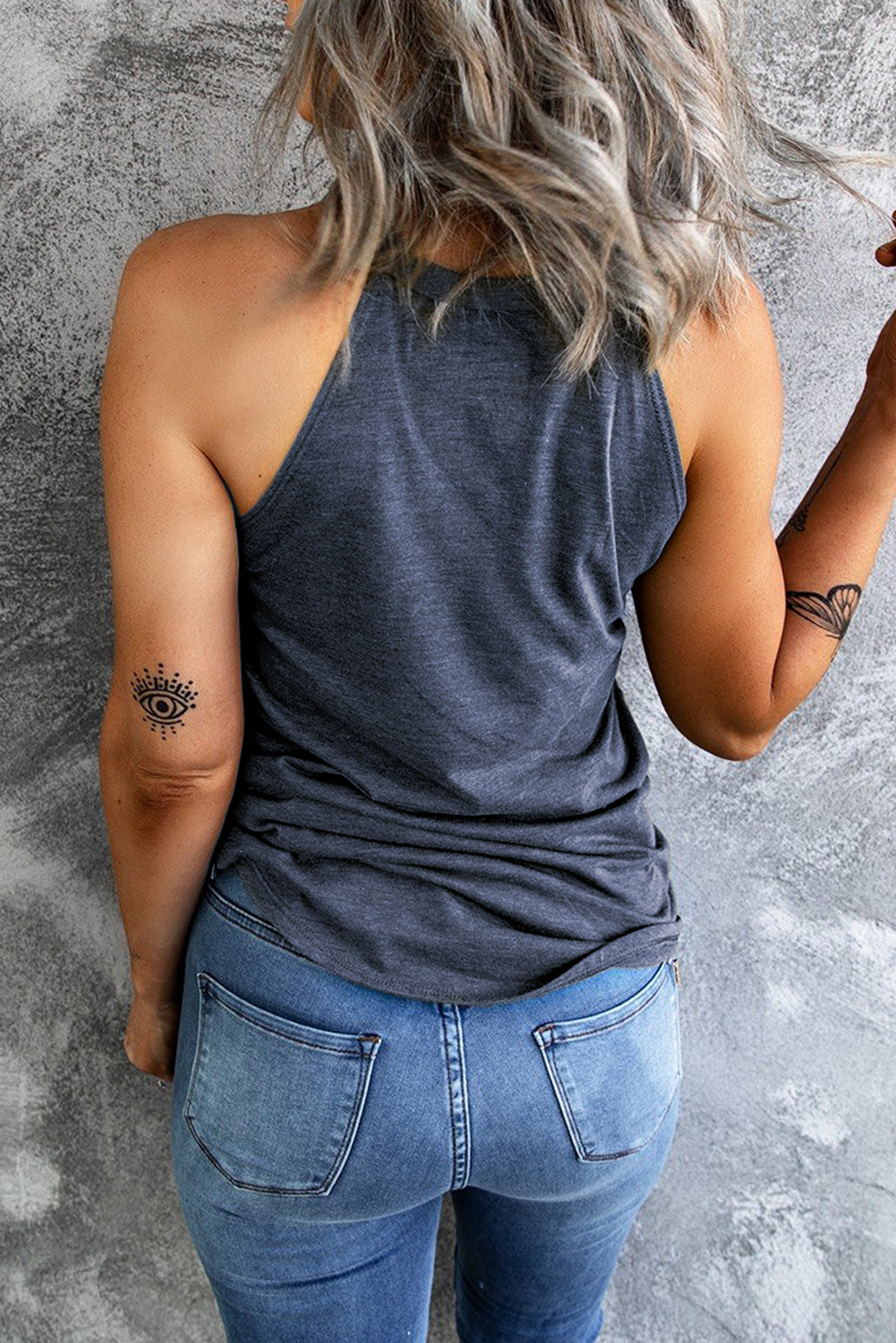 Grace Curved Hem Grecian Tank Top