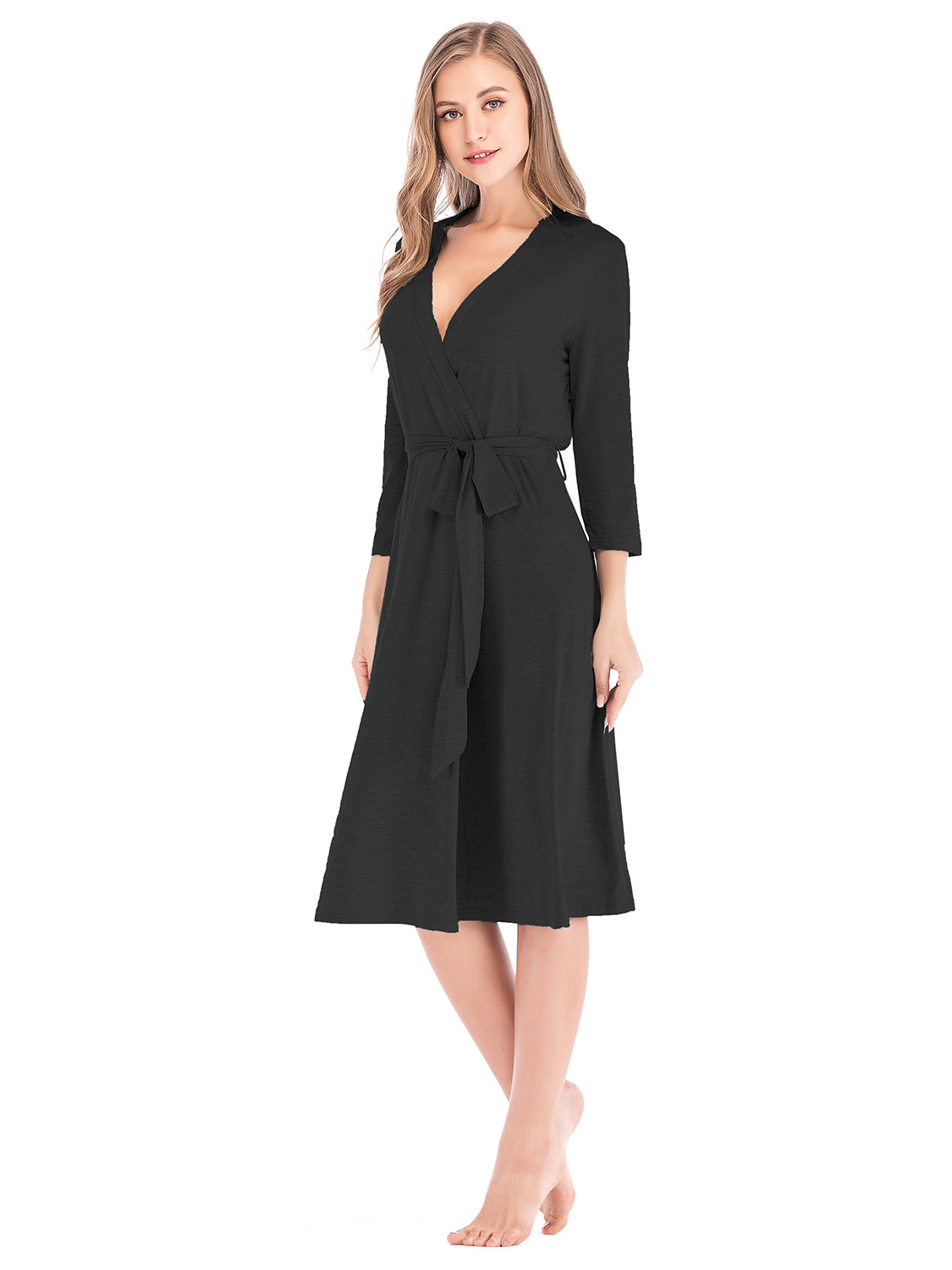 Plunge Tie-Front Dress