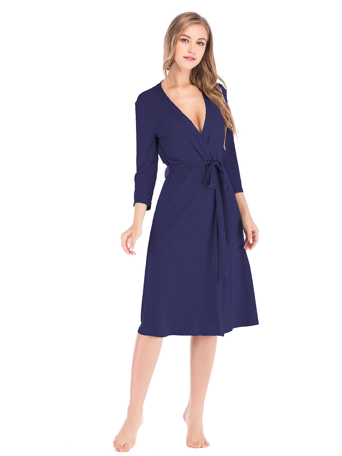 Plunge Tie-Front Dress