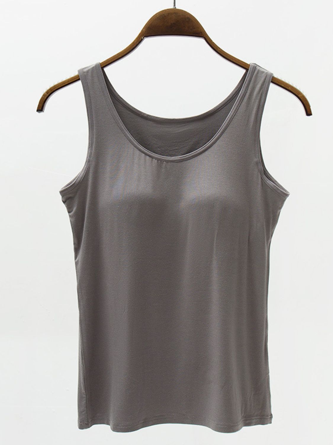 Ashley Size Inclusive Wide Strap Modal Tank with Bra