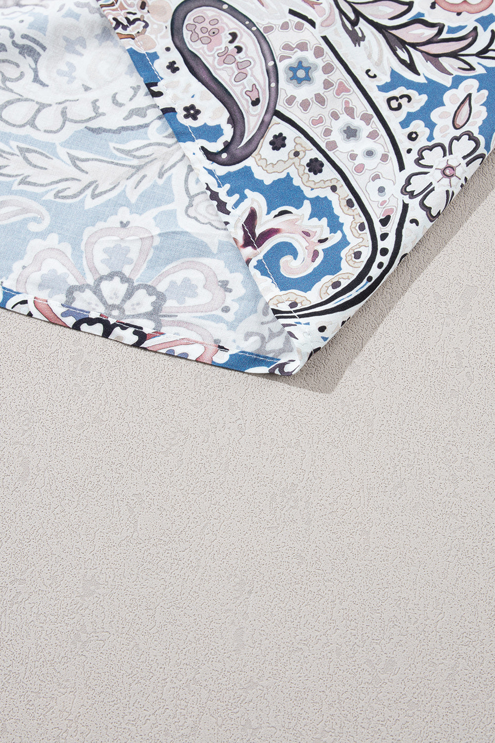 Boho Blue Paisley Off Shoulder Maxi Dress