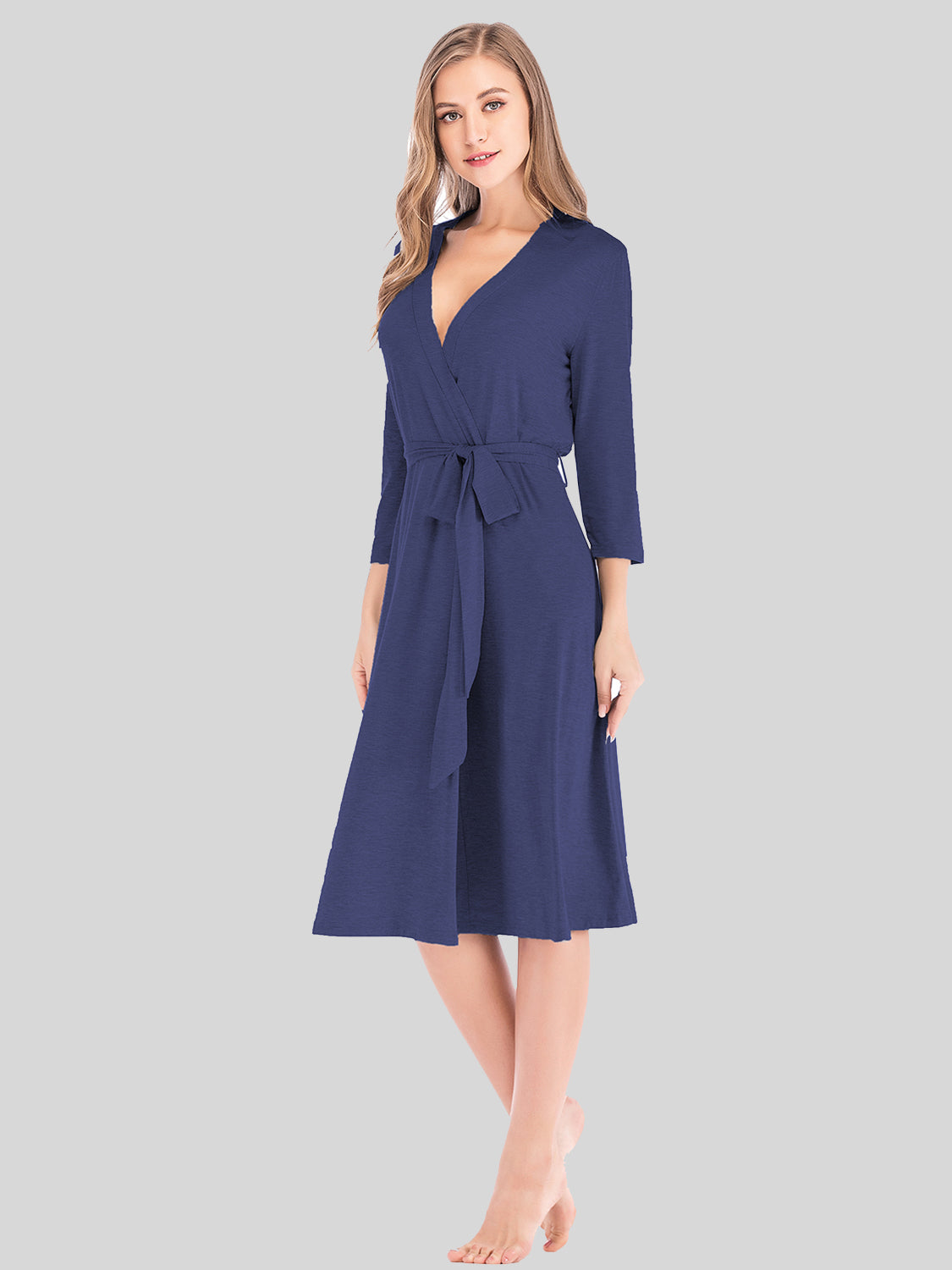 Plunge Tie-Front Dress