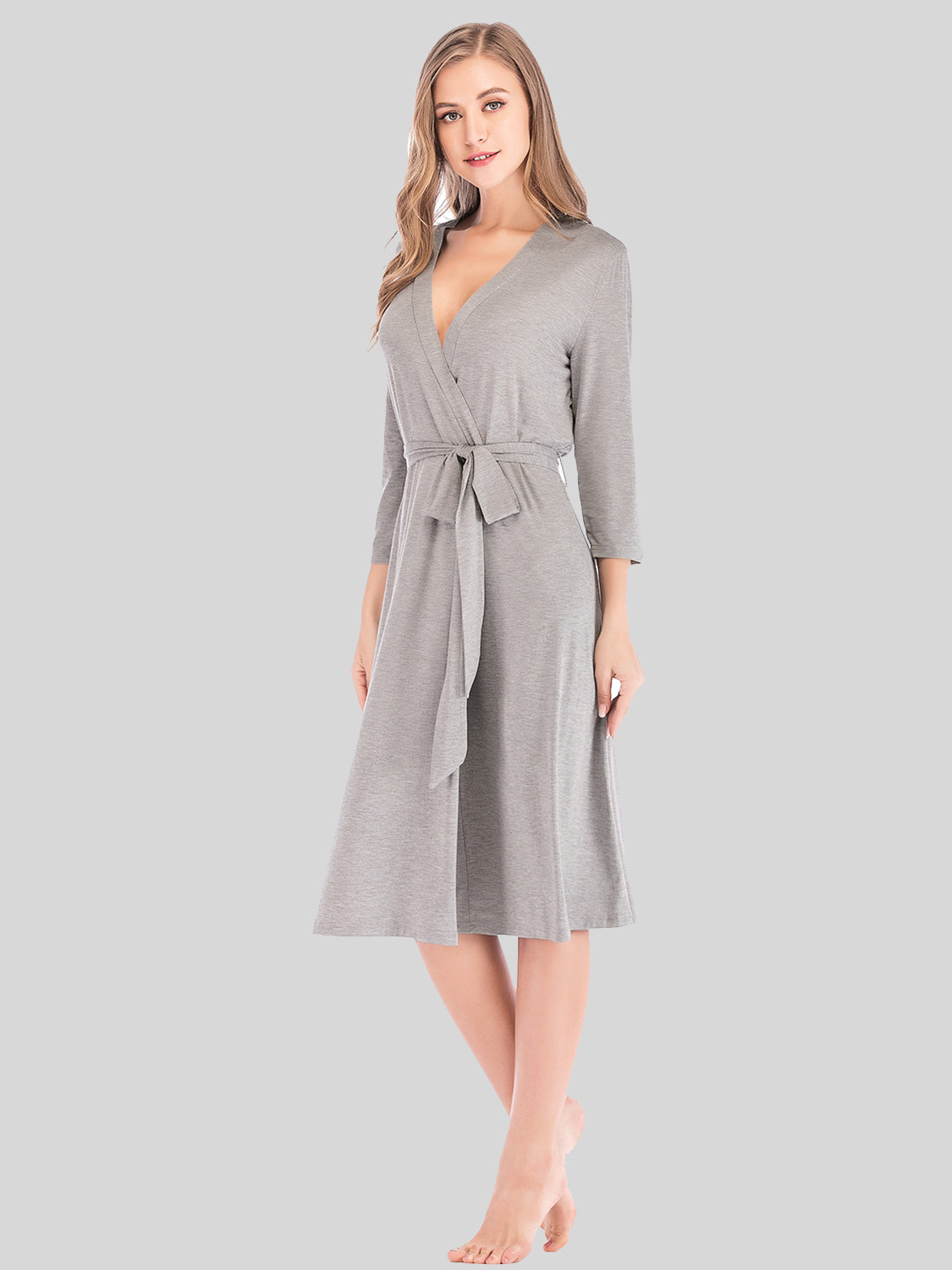 Plunge Tie-Front Dress
