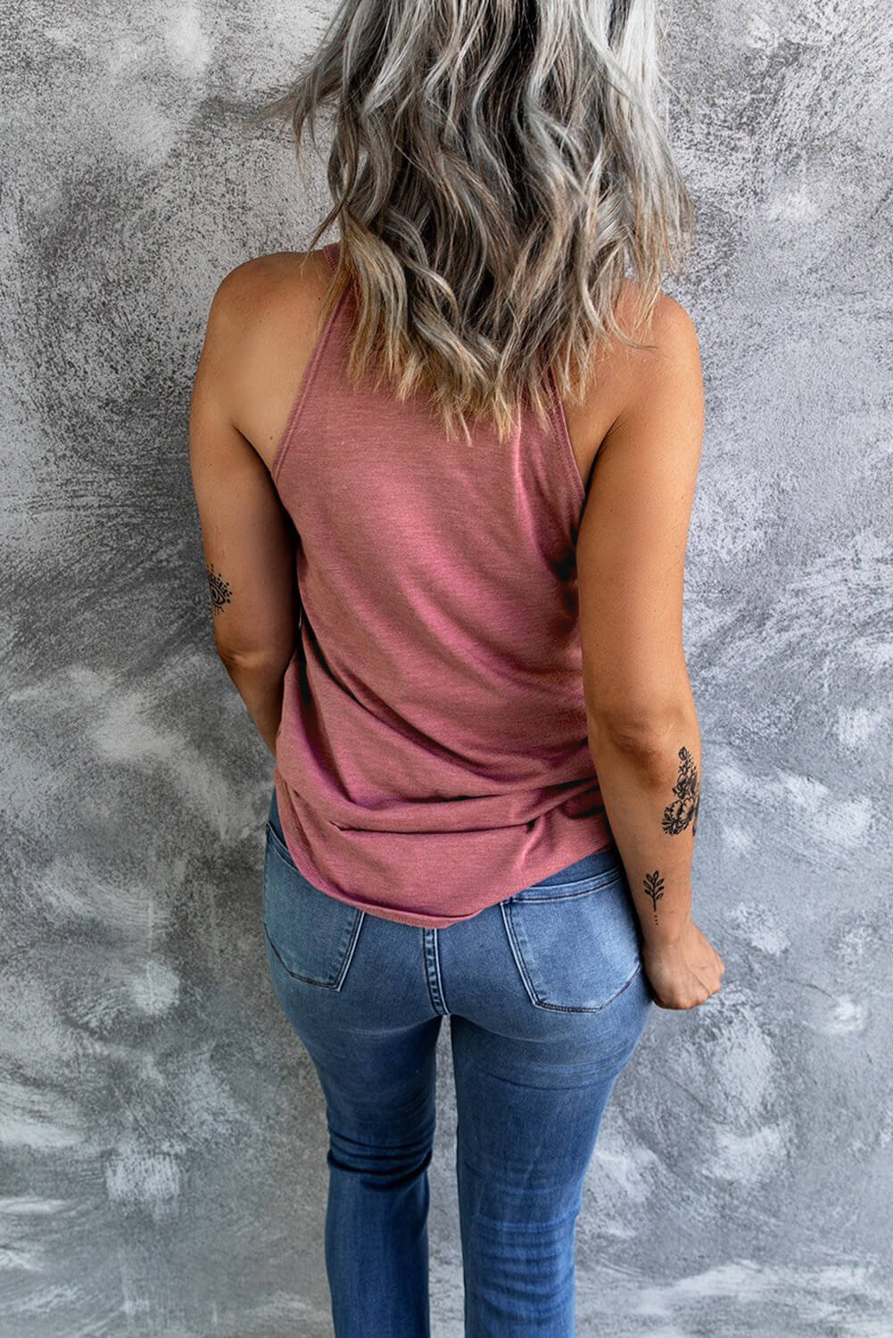 Grace Curved Hem Grecian Tank Top