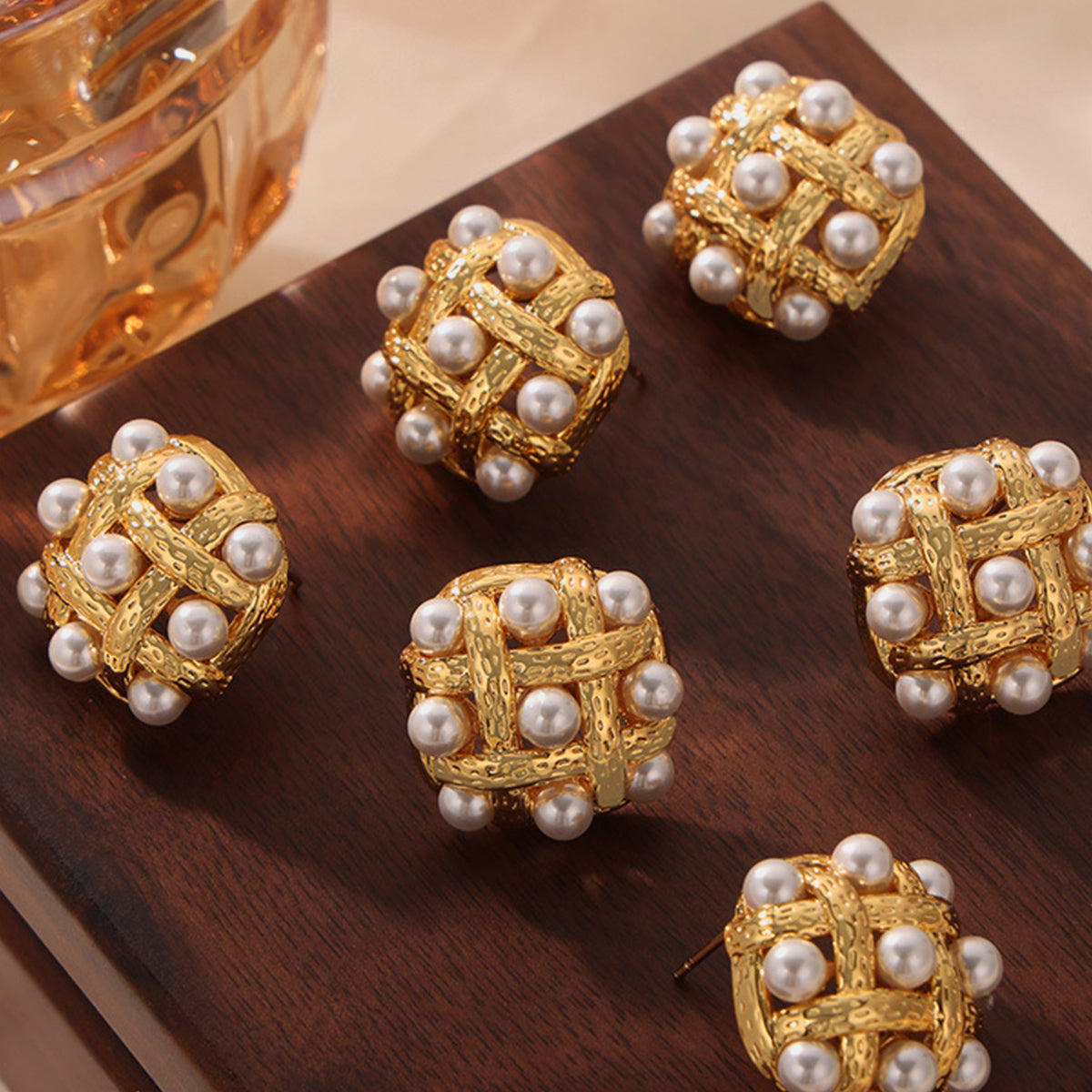 Bridget Pearl Stud Earrings
