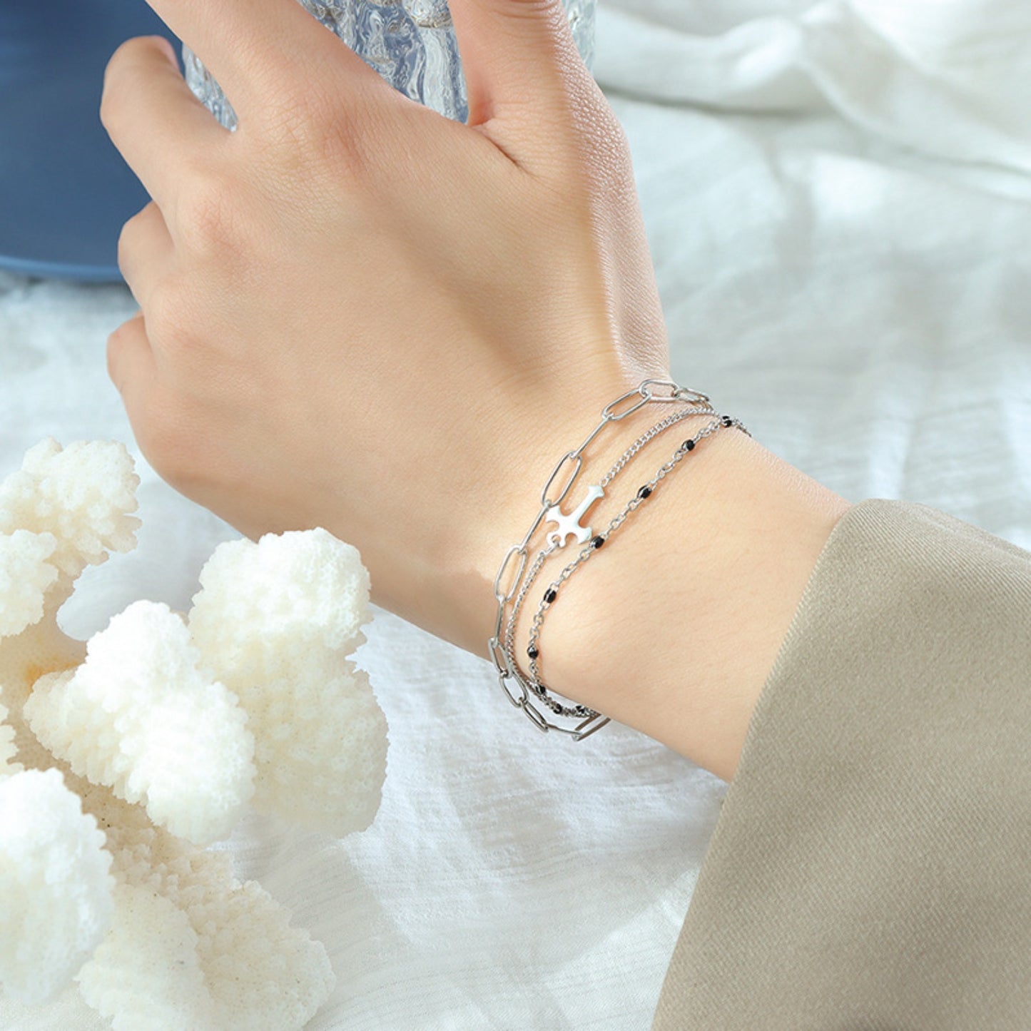 Faith Three-Layered Bracelet