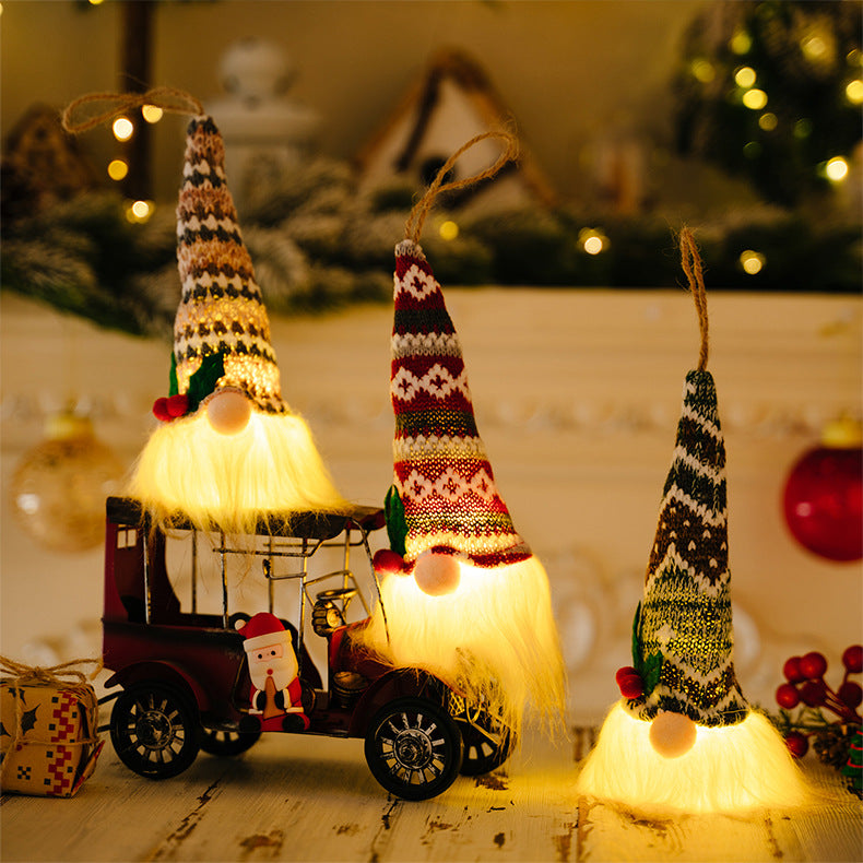 Assorted Light-Up Hanging Gnome Ornaments