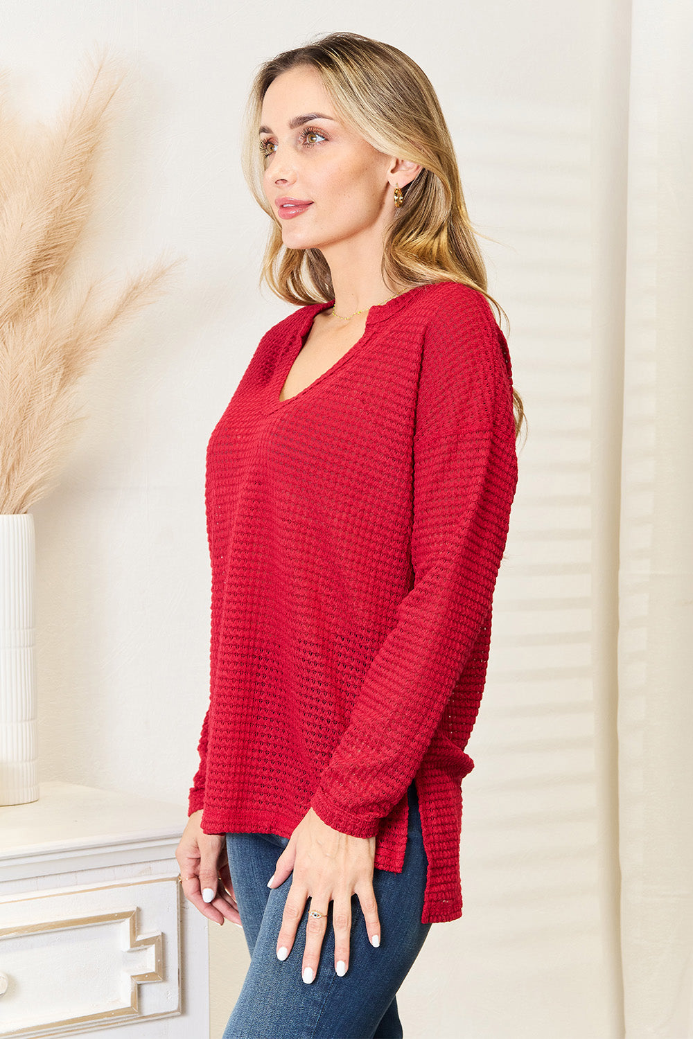 Size Inclusive Wide Notch Relax Top
