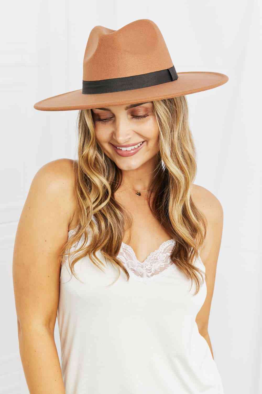 Latte Fedora Hat