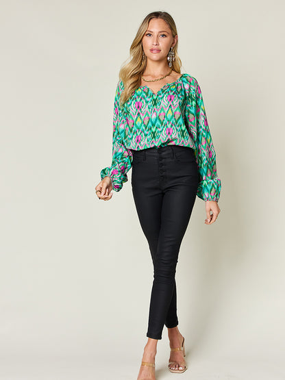 Taylor Size Inclusive Jewel Blouse