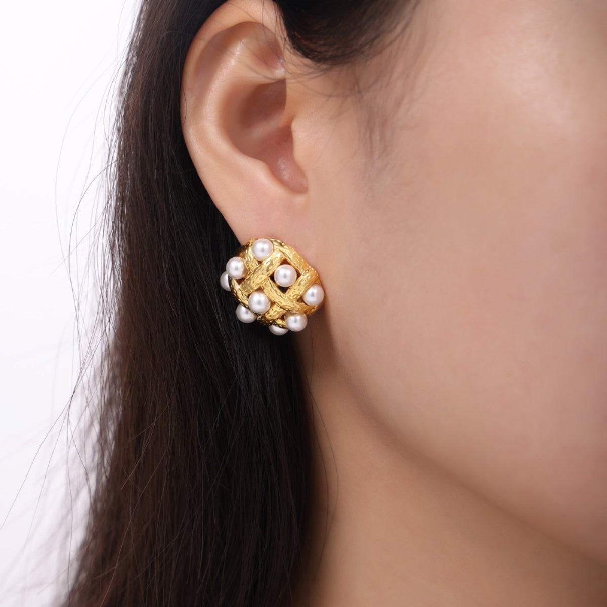 Bridget Pearl Stud Earrings