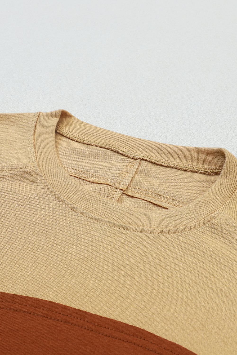 Flaxen Colorblock Striped Bishop Sleeve Top