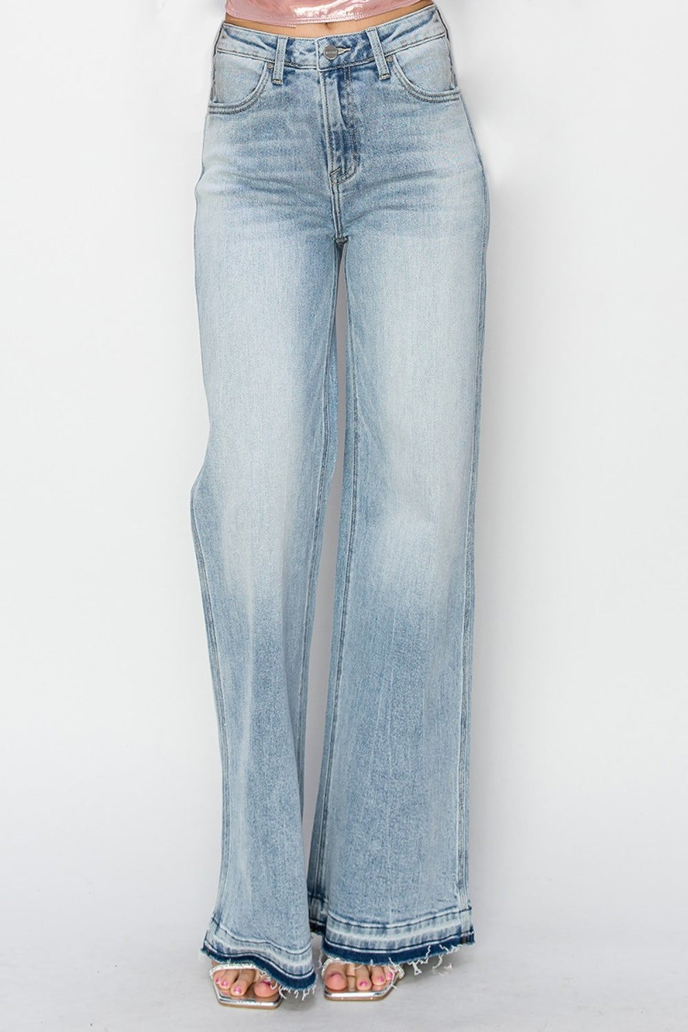 Size Inclusive High Rise Wide Leg Jeans