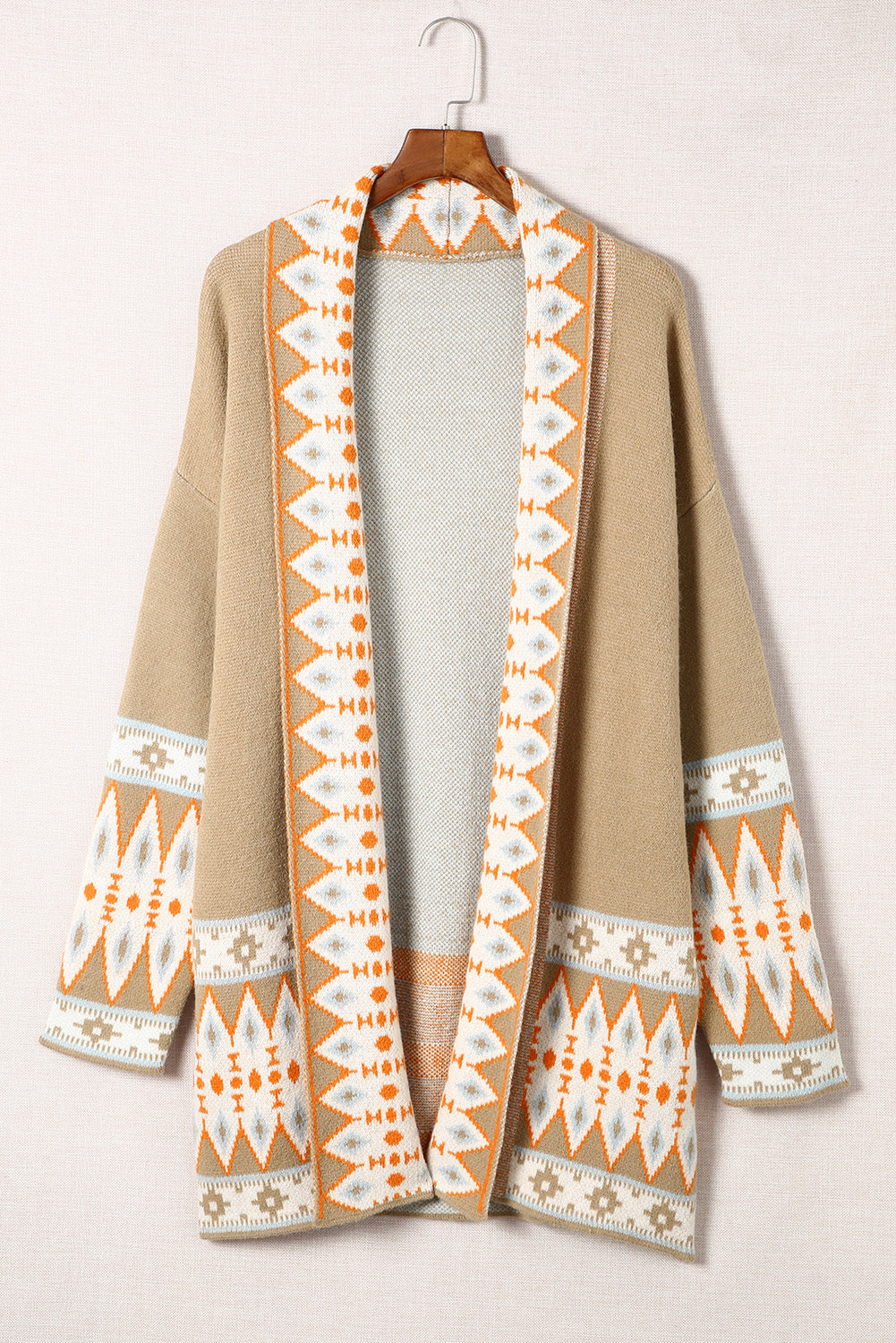 5/48 Open Knit Cardigan Aztec Pattern Sweater retailer XS