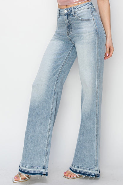 Size Inclusive High Rise Wide Leg Jeans