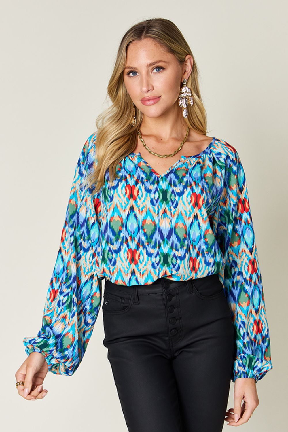 Taylor Size Inclusive Jewel Blouse