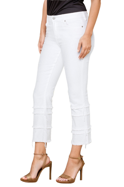 White Crop Pants