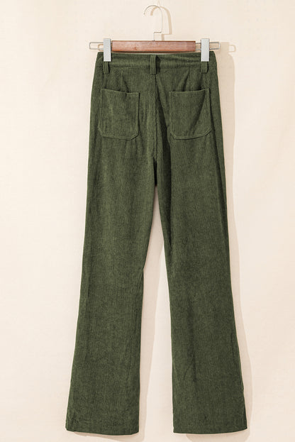 Lara Forest Green Corduroy Pants