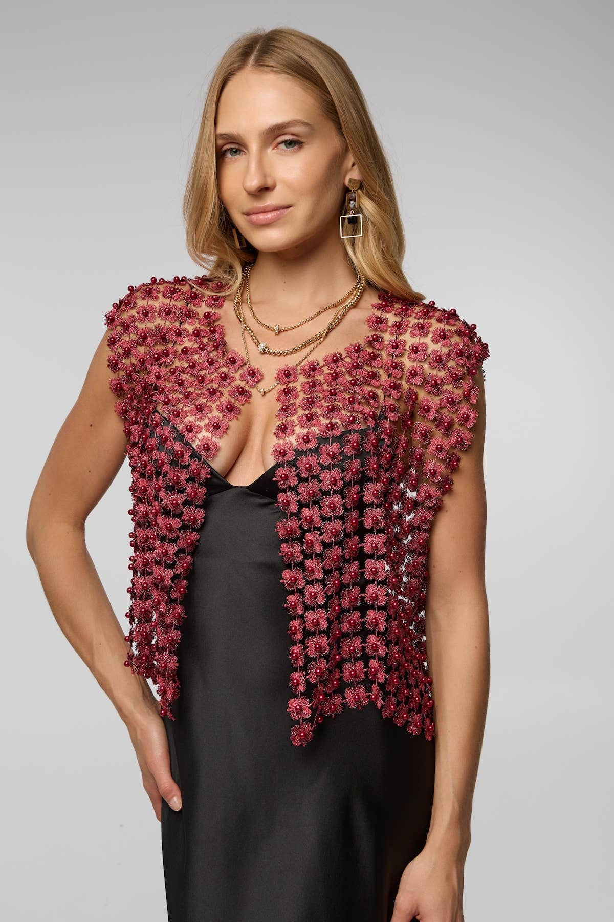 Floral Shell Pearl Capelet