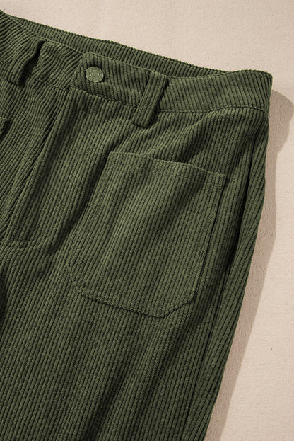 Lara Forest Green Corduroy Pants