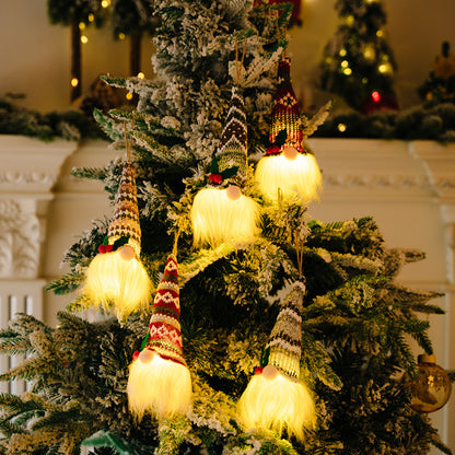 Assorted Light-Up Hanging Gnome Ornaments