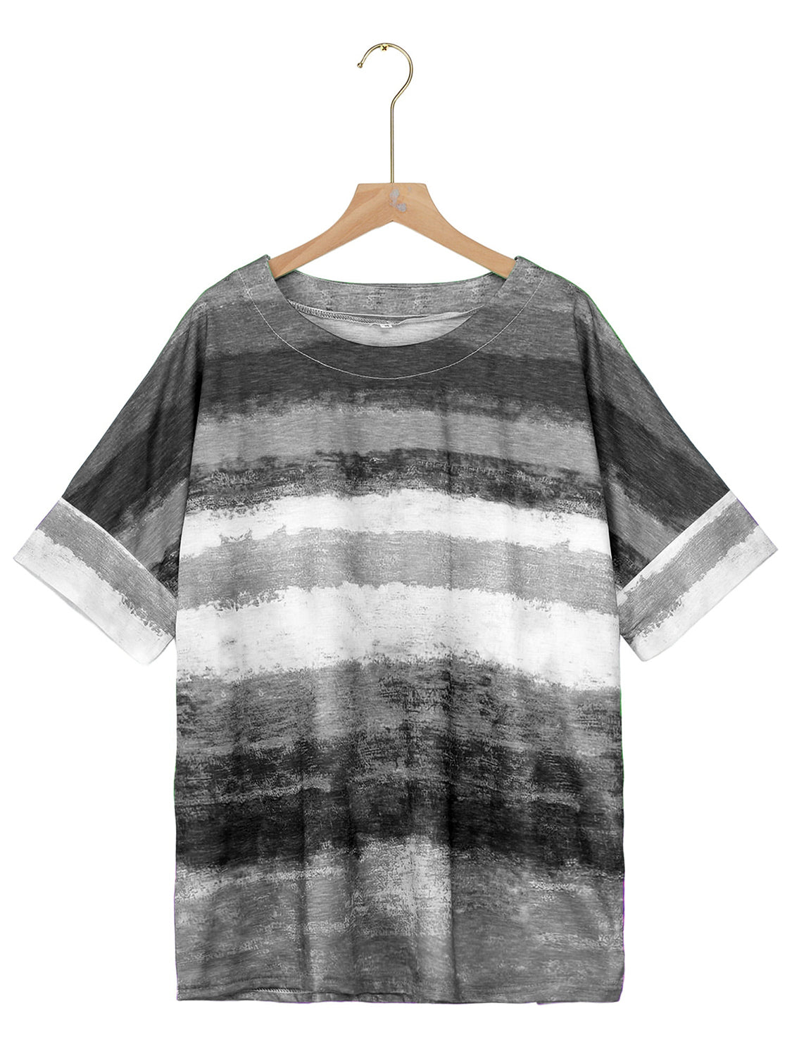 Rio Dreams Size Inclusive Color Block Round Neck Half Sleeve T-Shirt