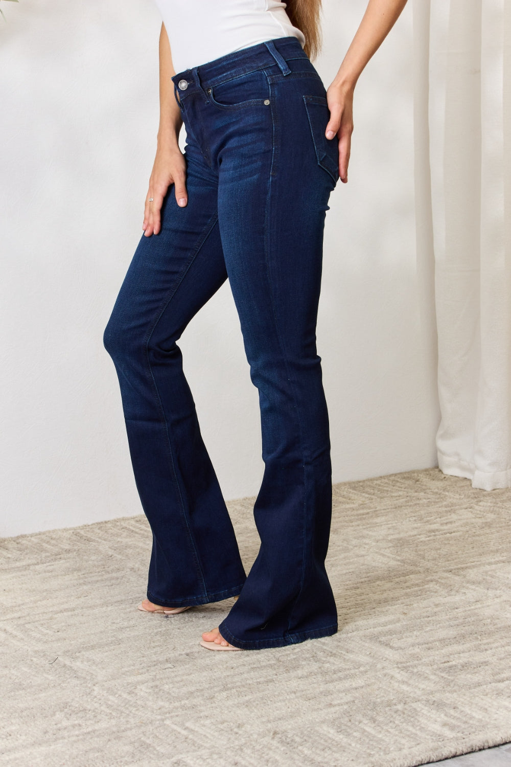 Size Inclusive Mid Rise Flare Jeans