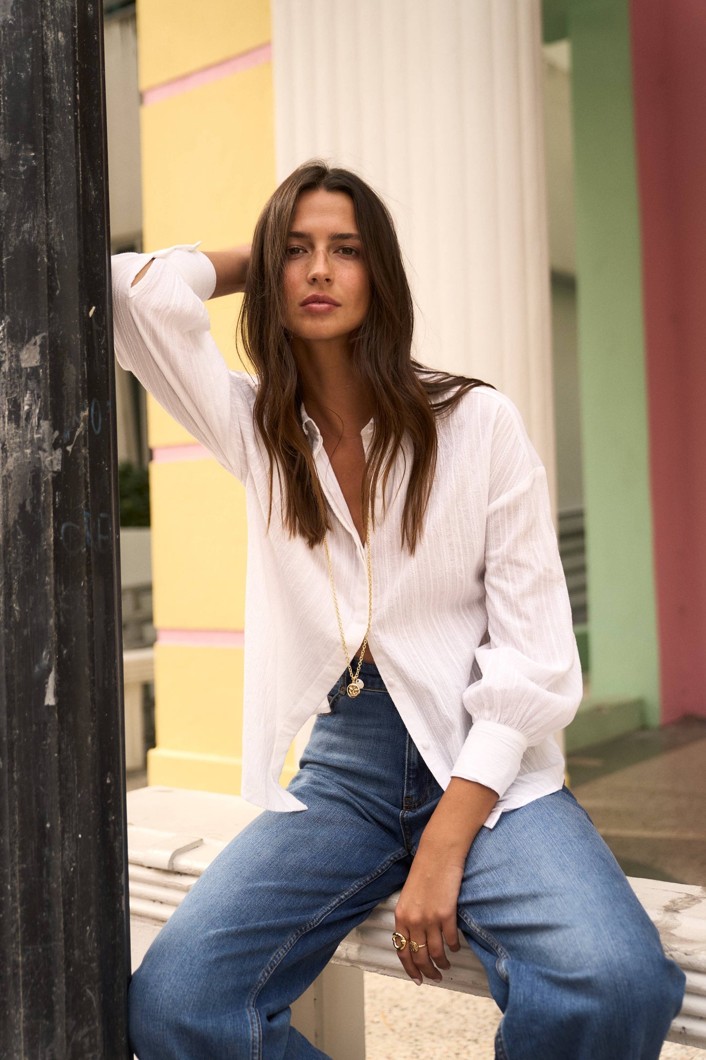 Alexa blouse white