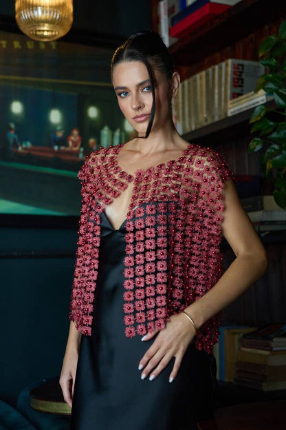 Floral Shell Pearl Capelet