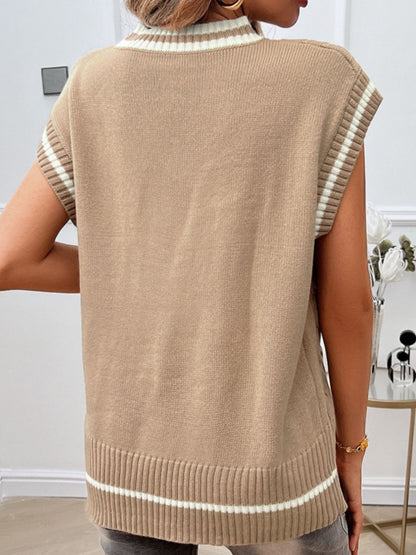 Prep Days Cable-Knit V-Neck Sweater Vest