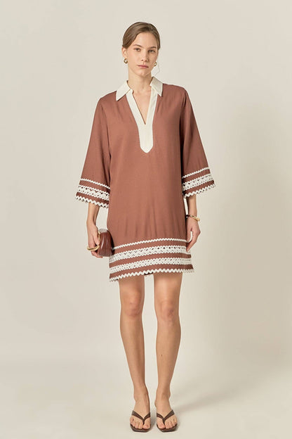 The Ric Rac Tunic Mini Dress