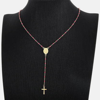 Faith Beaded Cross Necklace