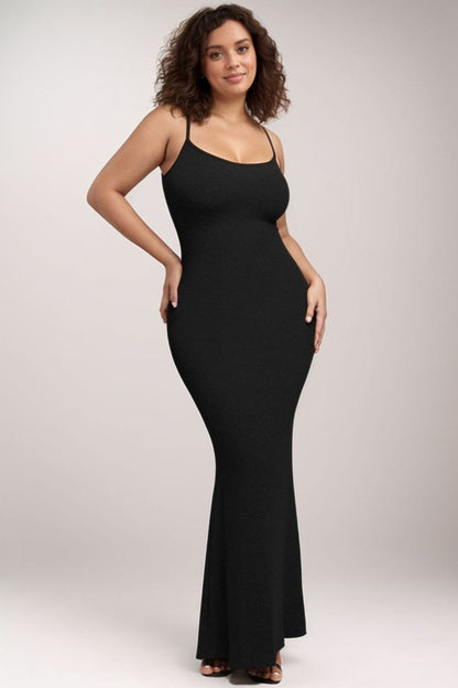 BeBe Sleeveless Maxi Dress with built in shapewear