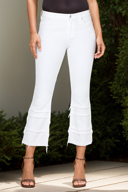 White Crop Pants