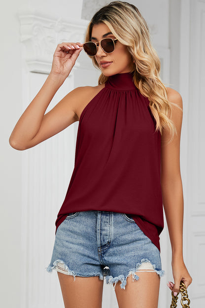 Stephanie Tied Grecian Neck Tank