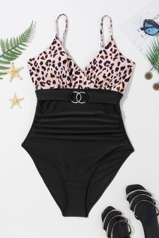 On the Prowl One-Piece, V-Neck Swimsuit