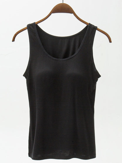 Ashley Size Inclusive Wide Strap Modal Tank with Bra