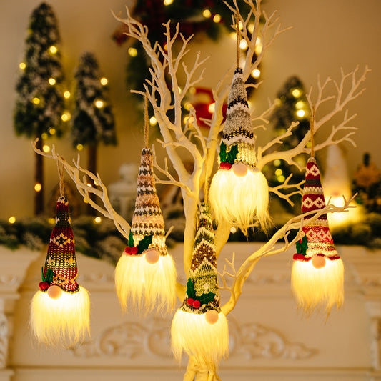 Assorted Light-Up Hanging Gnome Ornaments