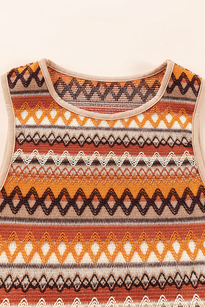 A Gem of a Jacquard Knit Tank Top