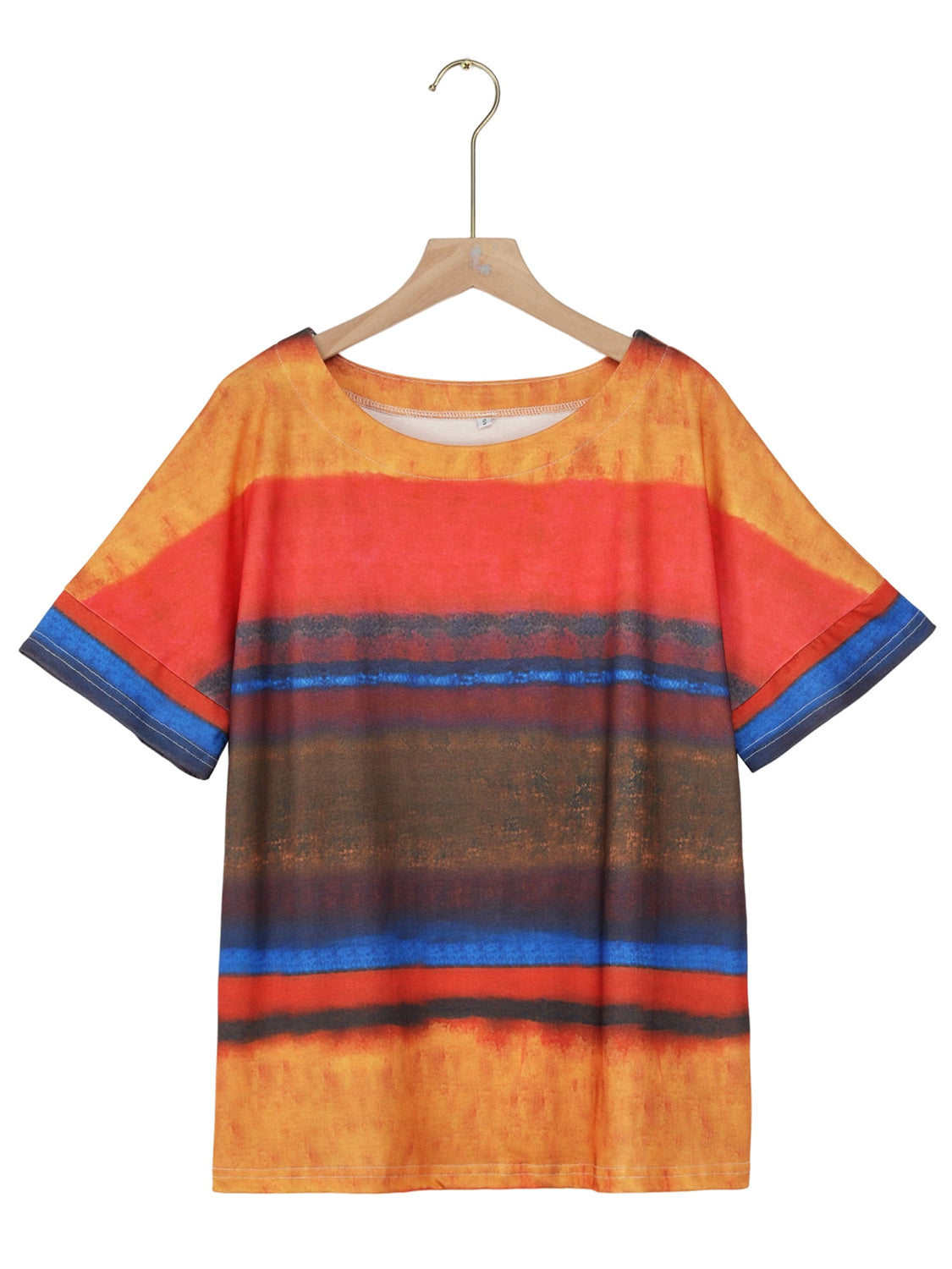 Rio Dreams Size Inclusive Color Block Round Neck Half Sleeve T-Shirt