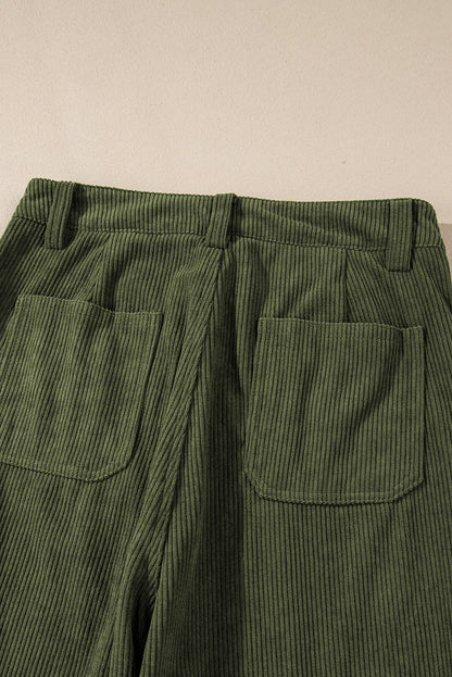 Lara Forest Green Corduroy Pants