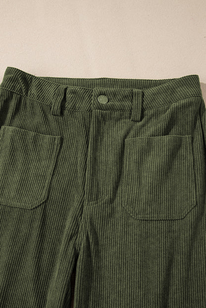 Lara Forest Green Corduroy Pants