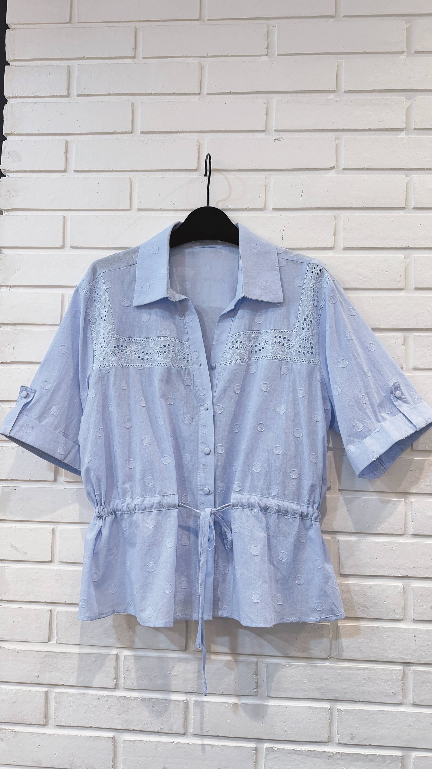 Élise Plumetis Embroidered Shirt