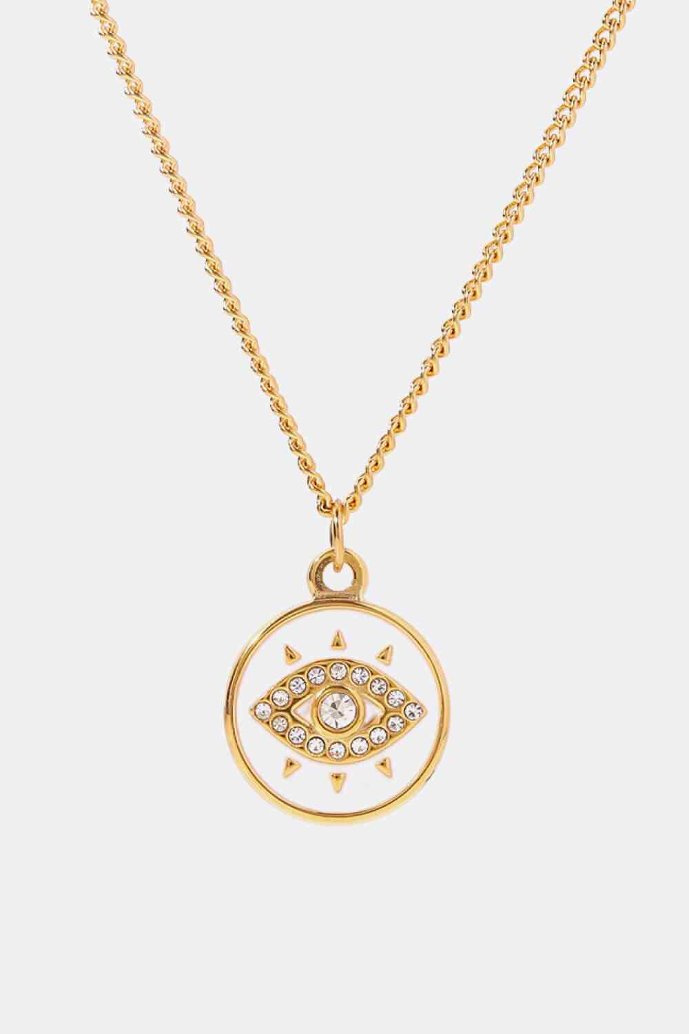 Evil Eye Pendant with Chain Necklace