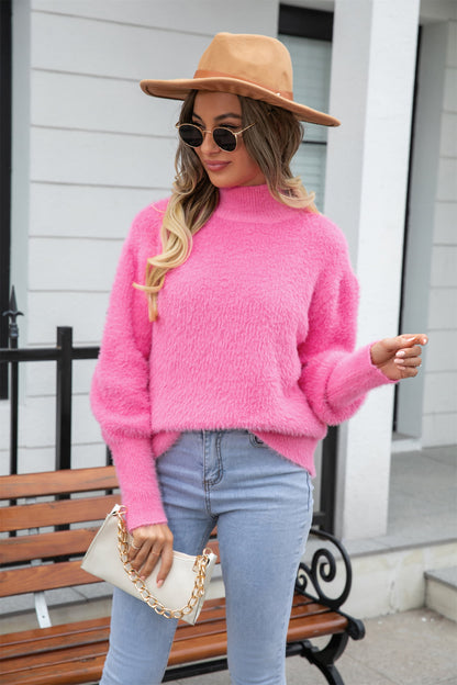 Cool Weather Cozy Long Sleeve Pullover Sweater