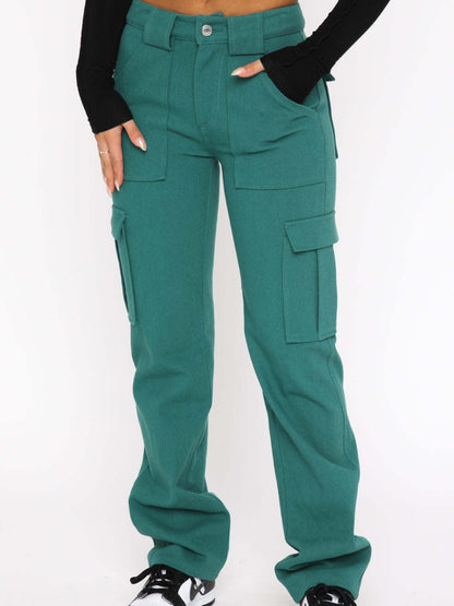 Pantalones cargo de pierna recta