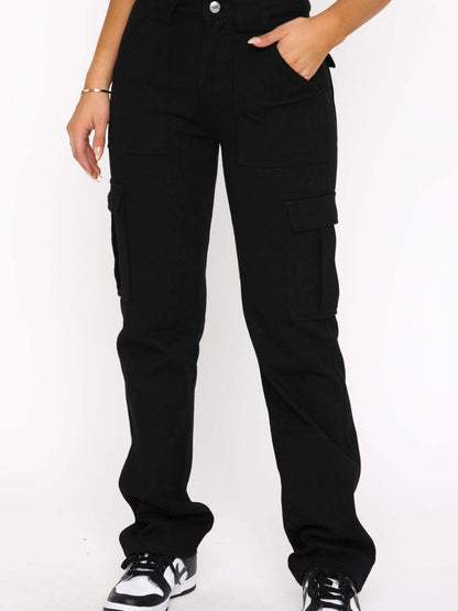 Pantalones cargo de pierna recta