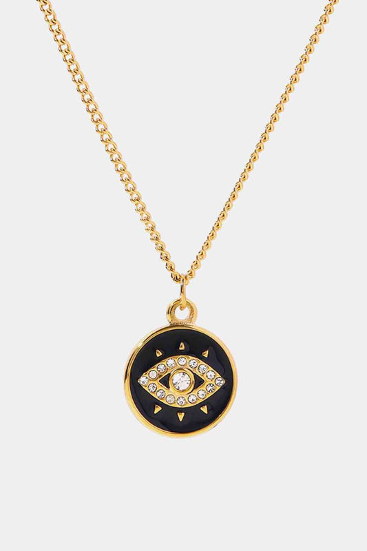 Evil Eye Pendant with Chain Necklace